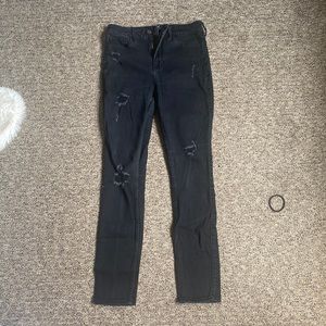 Hollister Black Ripped Skinny Jeans